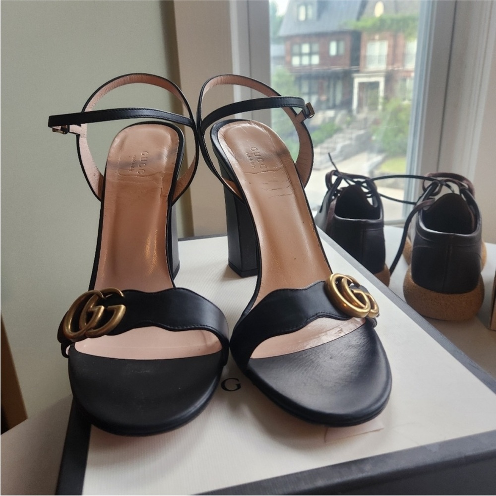 Gucci Marmont block Heels - Picture 3 of 10